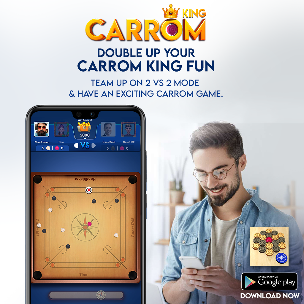 Carrom King releases 2 Vs. 2 Team-Up Online Multiplayer mode! - Gametion