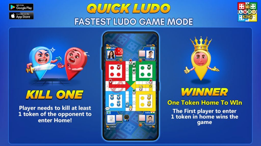 Ludo King Newest Modes: Quick Ludo & 5 to 6 Player Modes